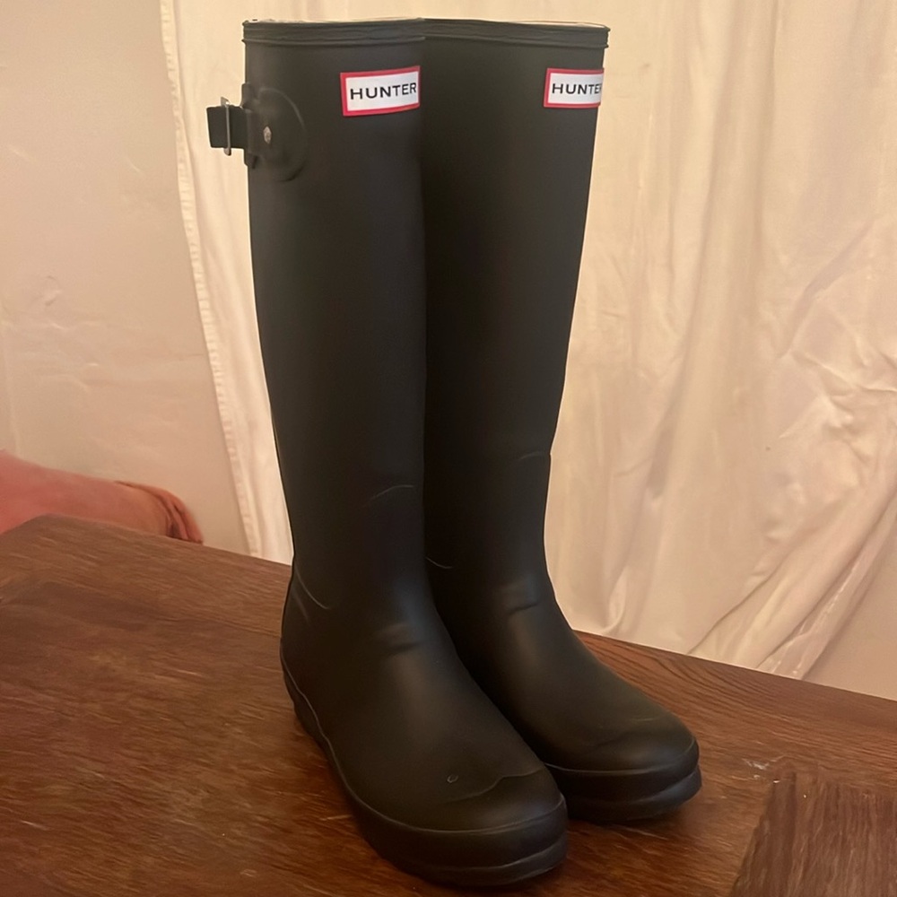 Original Tall Hunter Black Rainboots